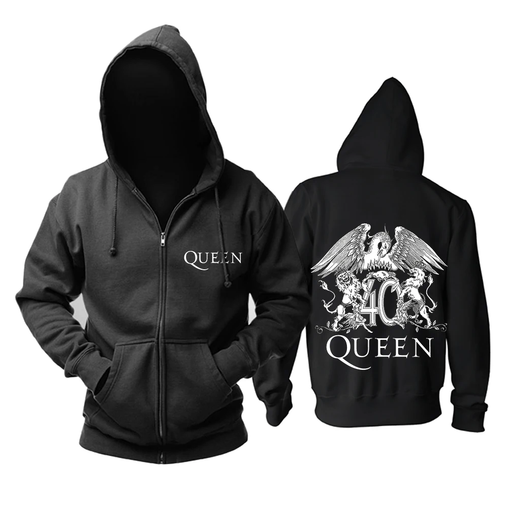 

Bloodhoof Free shipping QUEEN British Rock Vintage Logo Freddie Mercury hoodie S-2XL Asian Size