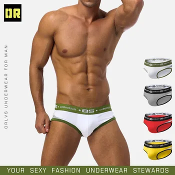 

Brand Men Underwear Sexy Men Briefs Breathable Mens Slip Cueca Male Panties Underpants Briefs 4 colors