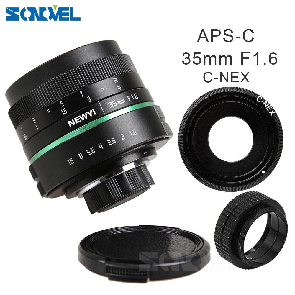 Ультрапрозрачный объектив камеры 35 мм f1.6 APS C CC TV Movie lens + Mount для SONY E A6500 A6300 A6100 A6000 NEX