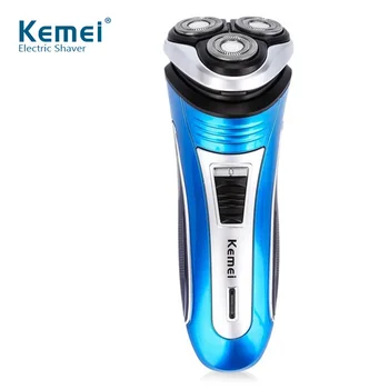

KEMEI Rechargeable 3D Triple Floating Blade Heads Electric Shavers Shaving Razors Face Care For Men Beard Trimmer Barber Machine