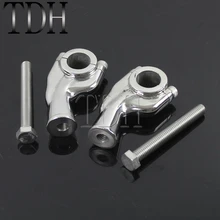 1 пара Универсальный 7/" 1" 22,2 мм 25,4 мм руль мотоцикла подъемный комплект руля Хомуты Для Harley Кафе Racer Bobber Chopper