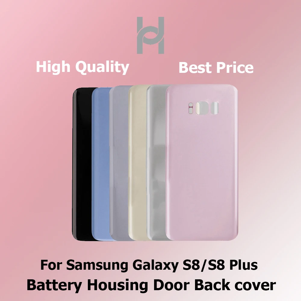 10PCS Original Battery Door Back Housing Cover for Samsung Galaxy S8 G950 Plus G955 G955F With Waterproof Adhesive sticker | Мобильные