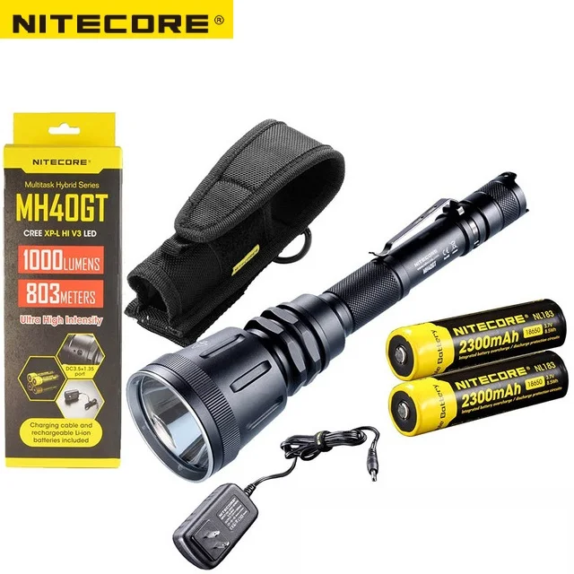 

Nitecore P18 Unibody Die-case Futuristic CREE XHP35 HD LED 1800 Lumens with Auxiliary Red Light Tactical Flashlight