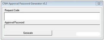 

CNH APPROVAL PASSWORD GENERATOR v0.3