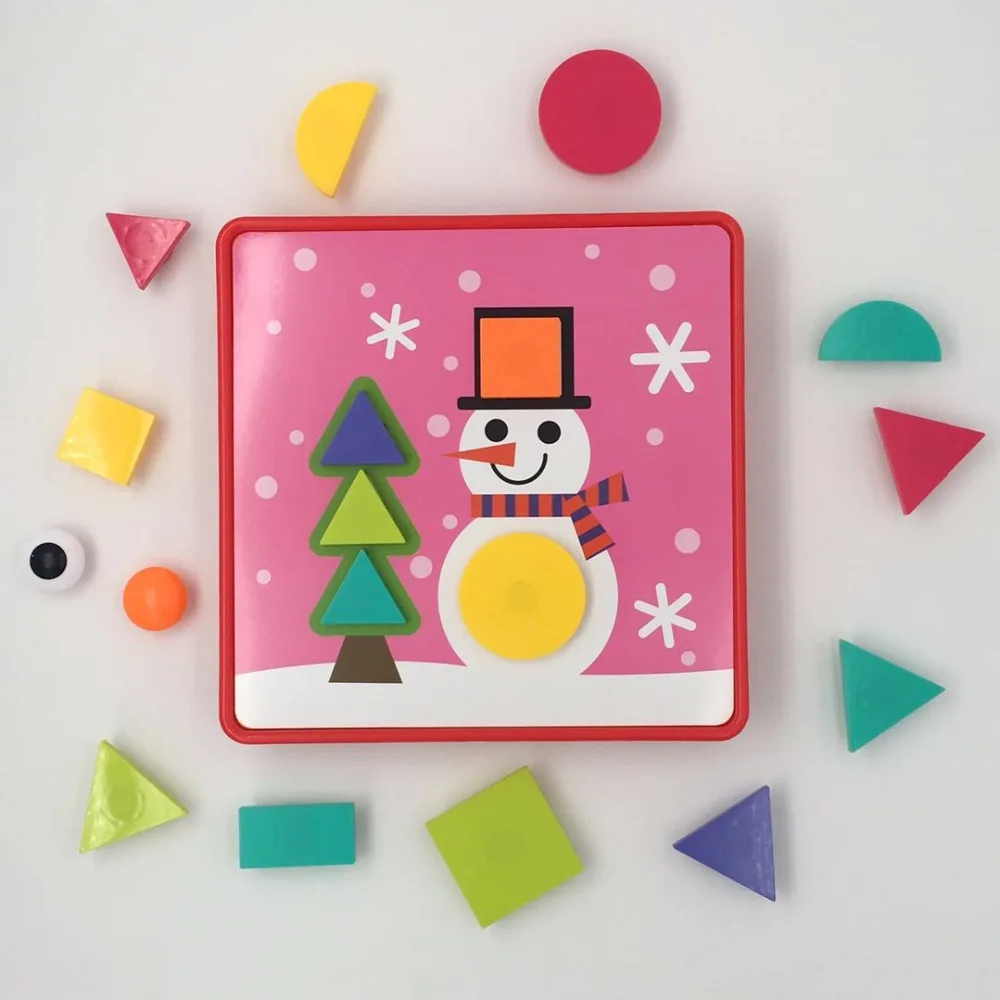 3D блоки игрушки Детские геометрическое искусство для детей обучающая игра композитная картина родитель-ребенок Взаимодействие головоломки подарок