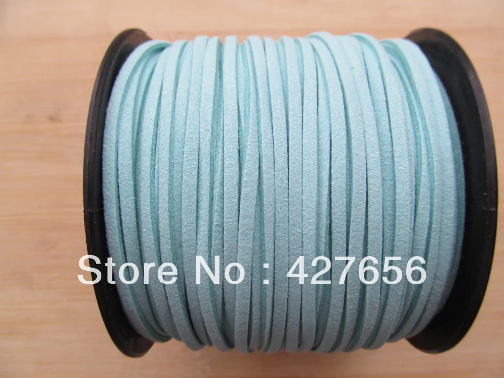 

10 ярдов светильник-голубого цвета ожерелье из искусственной замши и браслет шнур в ширину 3 мм