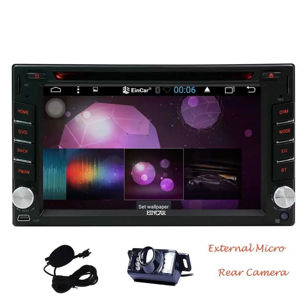 Best WiFi Android 6.0 2Din Car DVD GPS radio Player Car Stereo din In Dash Navigation GPS Unit Support Bluetooth OBD2 Mirrolink 1080P