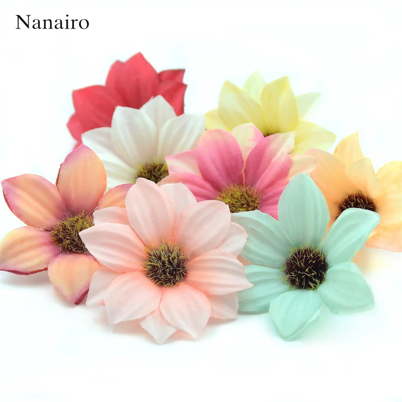 30PCS 6cm Gerbera Artificial Flower Home Party Decoration Scrapbooking