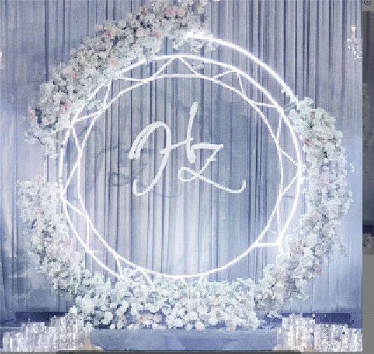 

Wedding wreath stands A ring for flowers