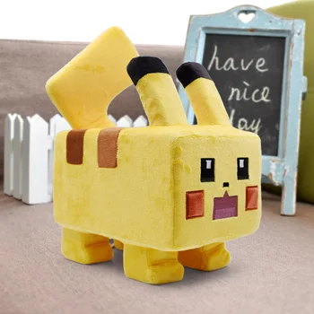 

24cm Square Pixel Pikachu Plush Toys Soft Kawaii Plush Stuffed Animal Anime Characters Doll Kids Toys Children Birthday Gift