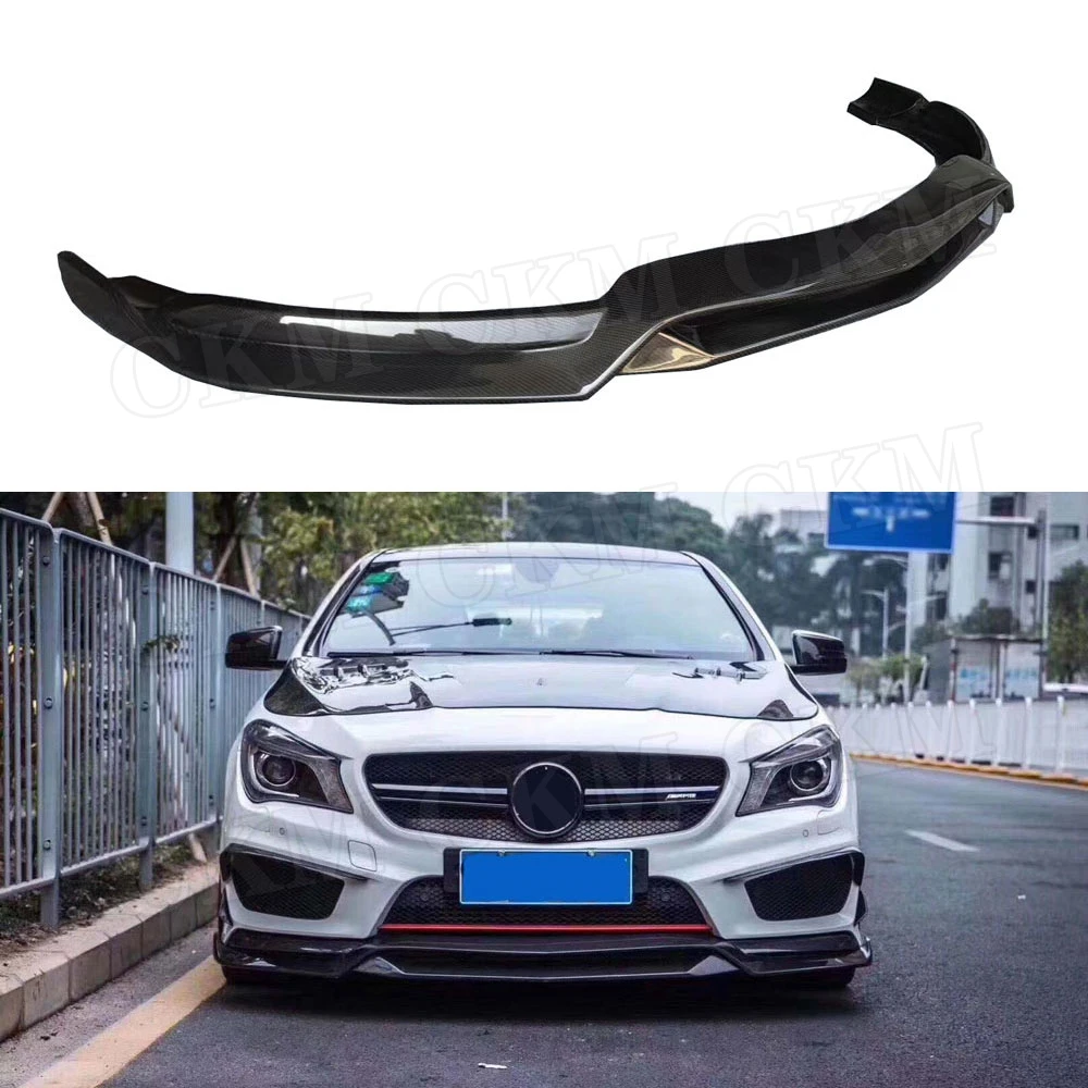 Сплиттер для переднего бампера и спойлера R1 из углеродного волокна Mercedes Benz CLA Class