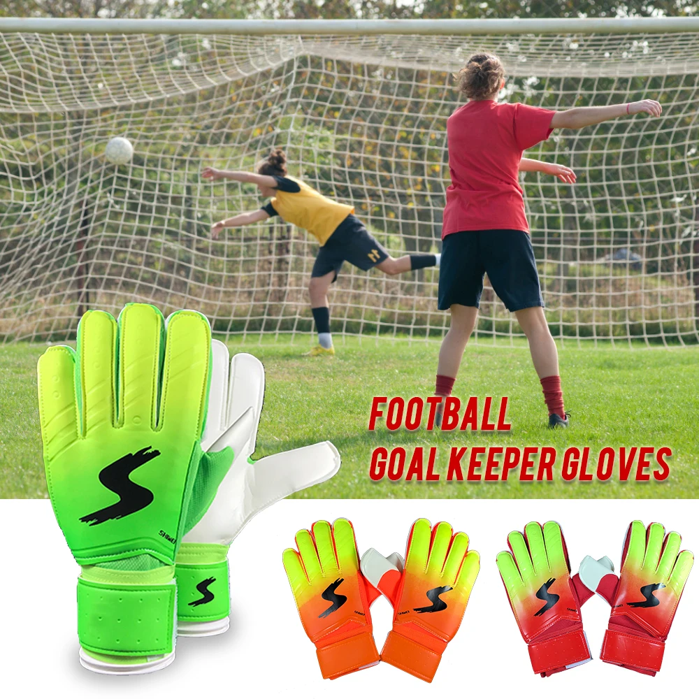 Перчатки защита пальцев латексный футбольный вратарские перчатки дышащие спортивные перчатки Professional Soccer 5 Finger Save