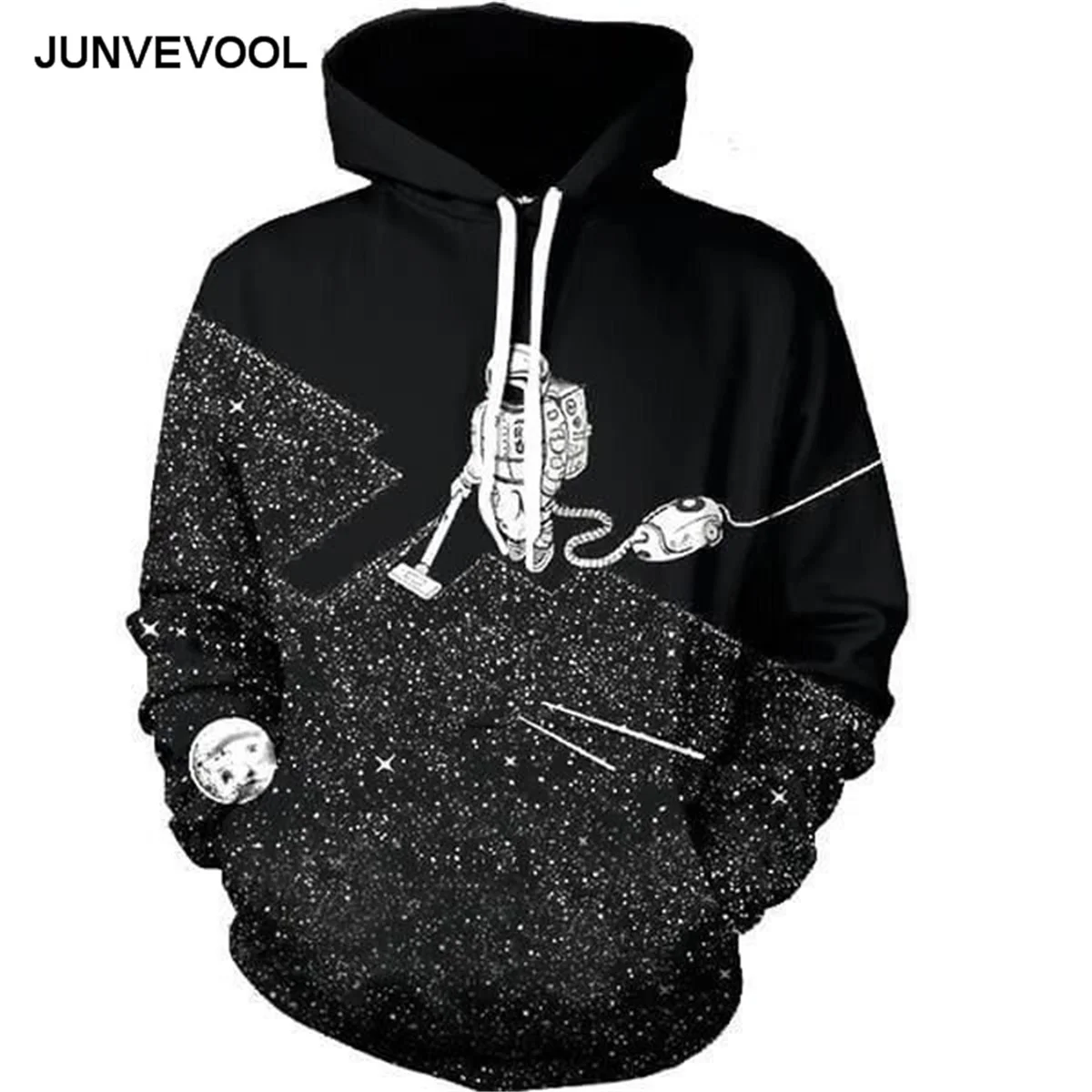 Robot Clean Hoodies Men Long Sleeve Sportswear Sweatshirt