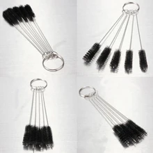 5 шт. нейлон соломенная труба цилиндрические боры очистки проволоки щетки из нержавеющей стали