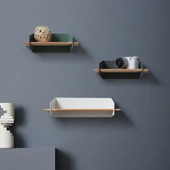 

Modern Creative Hang Wall Wooden Shelf Put The Coffee Mug Daily Necessities Home Brief Decoration Large Base Bedroom Accessories