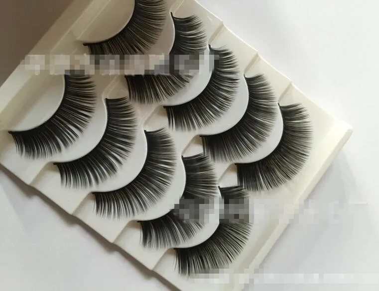 

5 pairs /set 3D False Eyelashes Cross Thick Natural Fake Eye Lashes Professional Makeup Tips Long False Eye Lashes 70