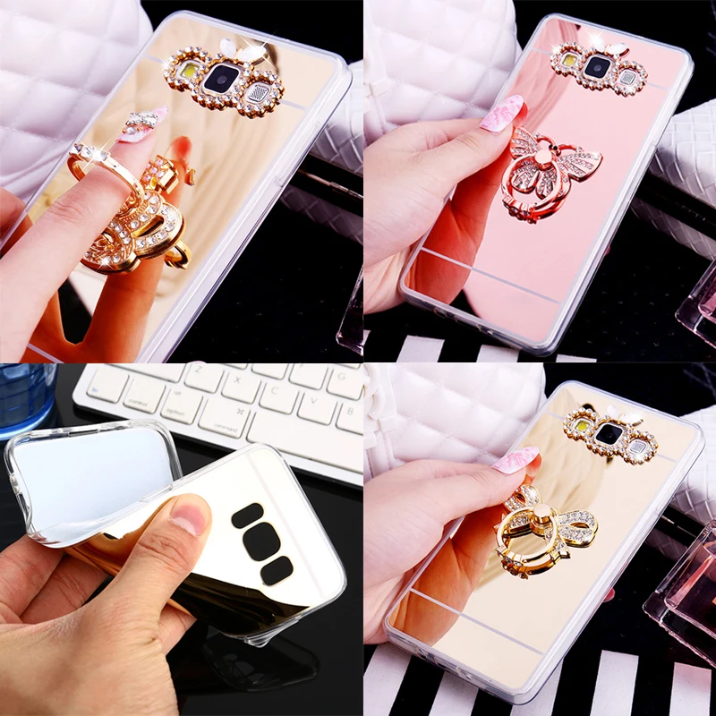 Зеркальный чехол для Samsung Galaxy S10 Plus S9 J4 J6 2018 J5 J7 2016 J8 A50 A70 A30 A20 M10 M20 мягкий телефона из