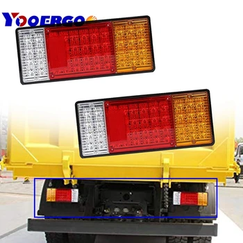 

44LEDs Trailer Tail Lights 12V Waterproof Car Tail Light Warning Lights Truck Indicator Lamp UTV Tail/Turn Signal/Reverse Lamp
