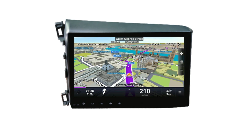 Top ZaiXi HD IPS Screen Android Car GPS For Honda Civic 2012~2015 Navi Map 2 DIN multimedia player DSP Stereo radio WiFi system 12