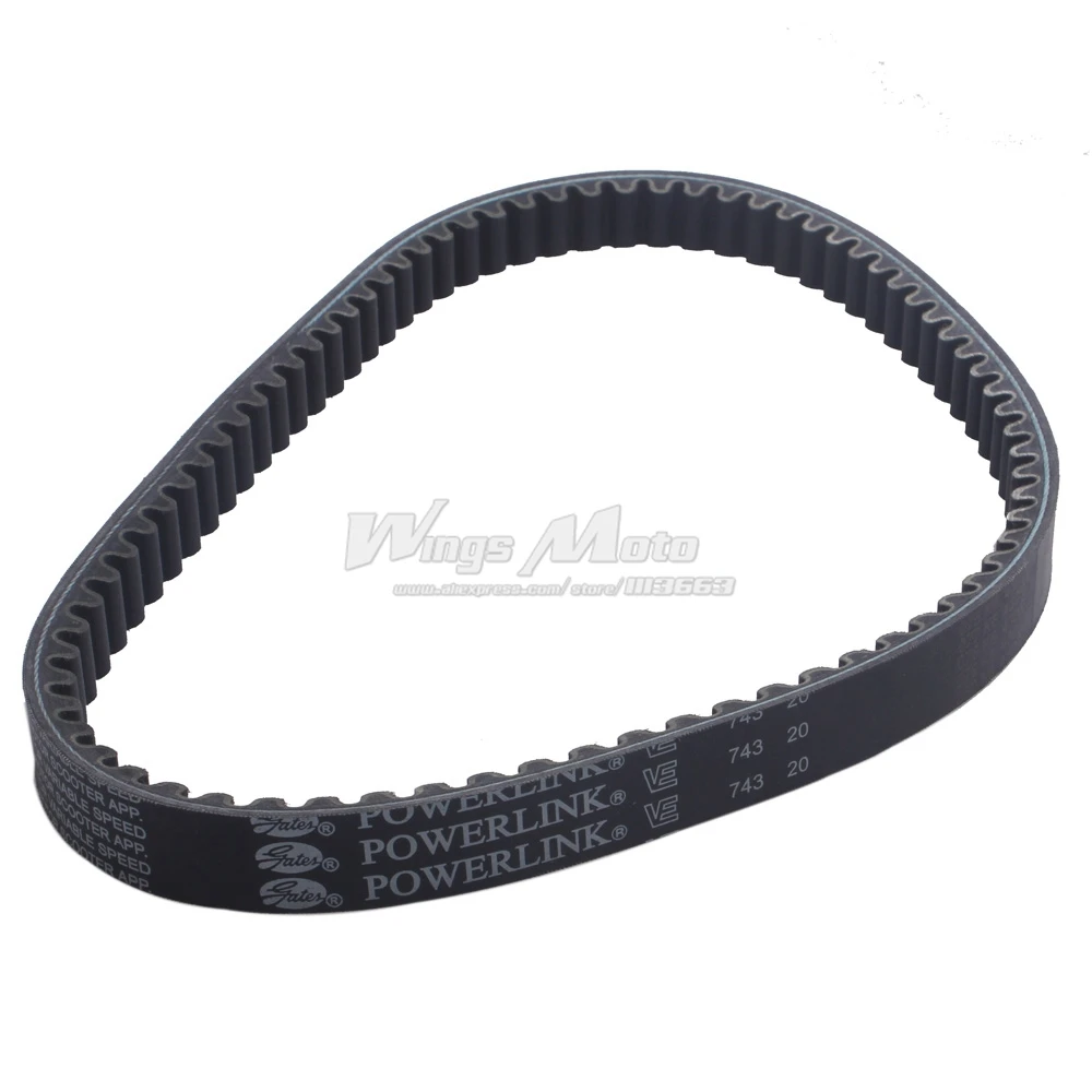 Wingsmoto Gates Belt 743 20 30 CVT Drive Belt GY6 125cc 150cc Scooter