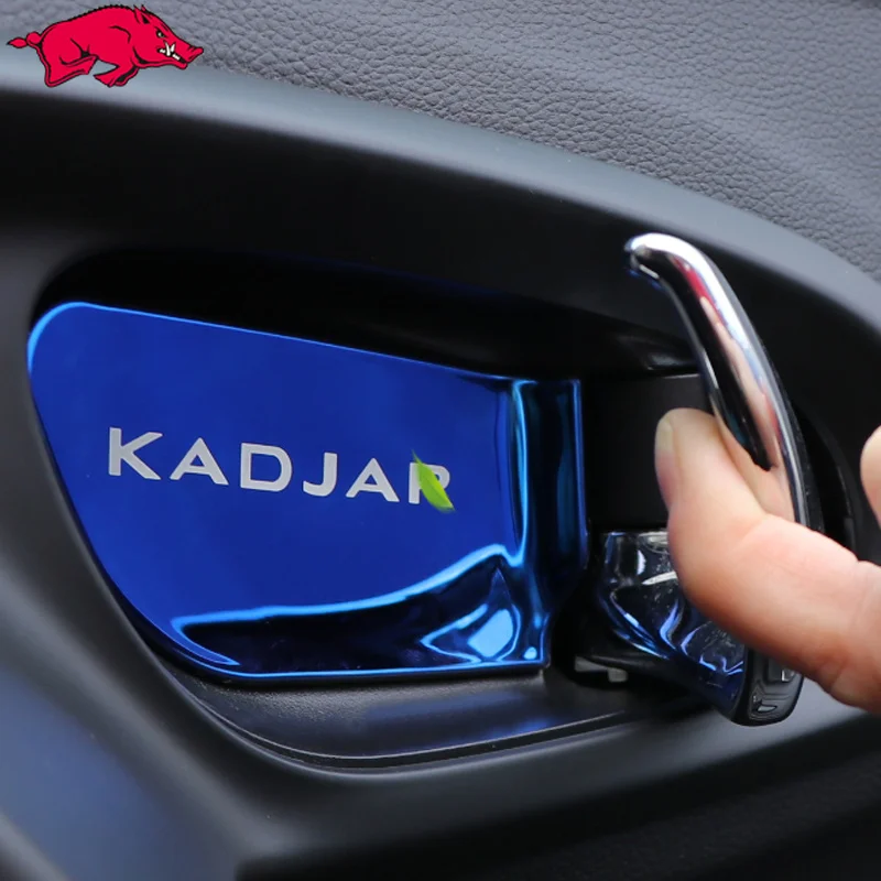 

Auto Car Interior Inner Door Bowl Decoration Cover Protection Trim Scratch sticker for Renault kadjar 16-19 Accessories styling