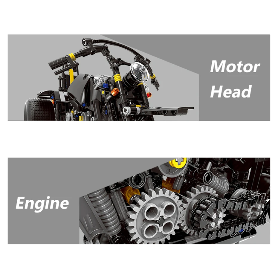 XINGBAO моторная техника серии 03020 853 шт. тяжелый мотоцикл набор строительных блоков Кирпичи мотоцикл модель моторная техника Juguetes