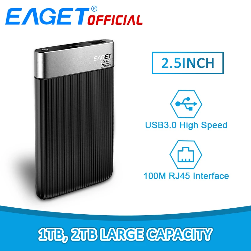 EAGET Y200 2 5Inch 1TB 2TB SATA USB3 0 Smart Mobile Hard Drives Security Encryption External