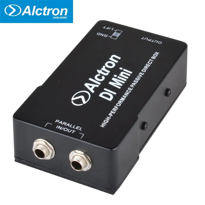 

Alctron DI Mini Impedance Converter High-Performance passive direct box Stereo DI Box with Rubber Attenuation Pad 1/4 XLR Output
