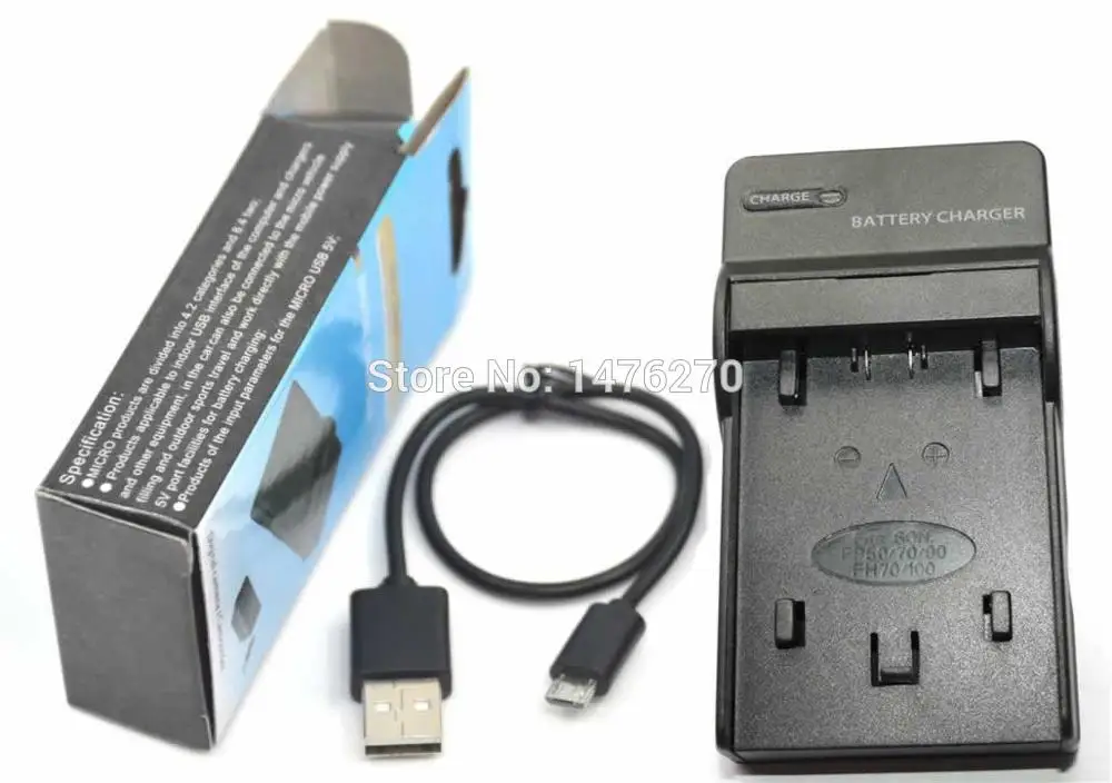 FP50 NP FV50 FV70 NP FV100 Battery USB Charger for Sony Camcorders FDR