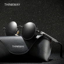 YHD10 Высокое качество паровые панк Солнцезащитные очки мужские поляризованные солнцезащитные очки Женские Ретро солнцезащитные очки gafas de sol с очками чехол