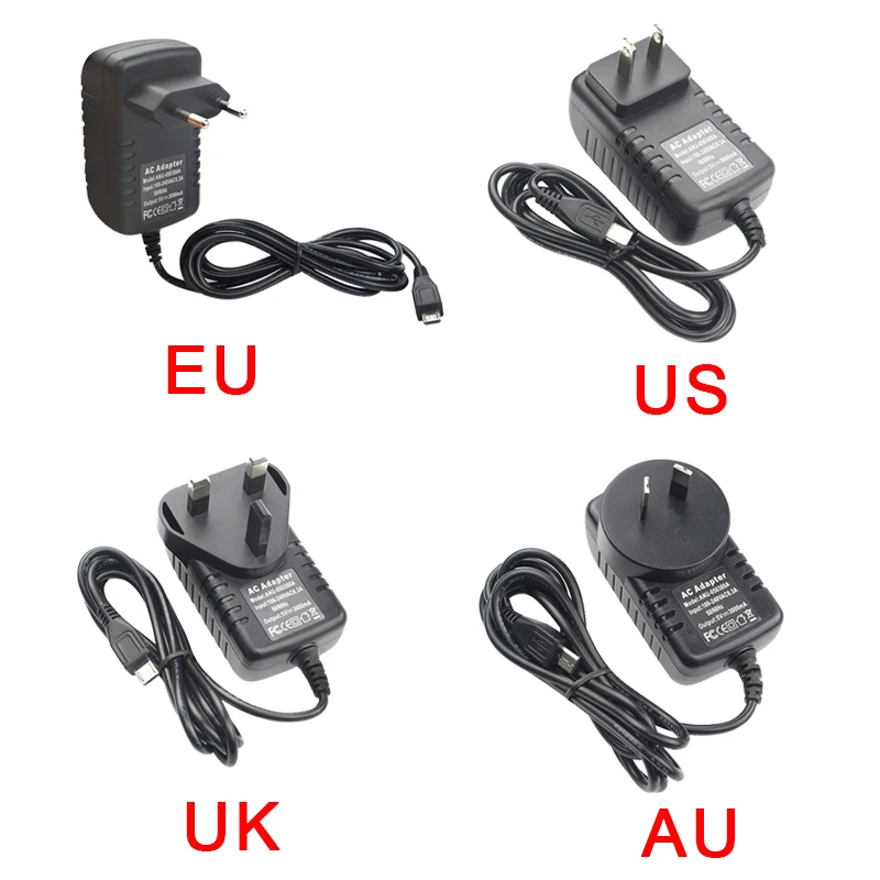 5 в 3 А источник питания Micro USB зарядное устройство адаптер EU US UK AU разъем для Raspberry Pi 3 B+/3B для Nvidia Jetson Nano
