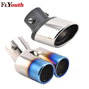 

Double Muffler For KIA Sportage R SportageR 2013-2018 Stainless Steel Automobiles Car Exhaust Muffler Tip pipe Car-Styling 1Pc