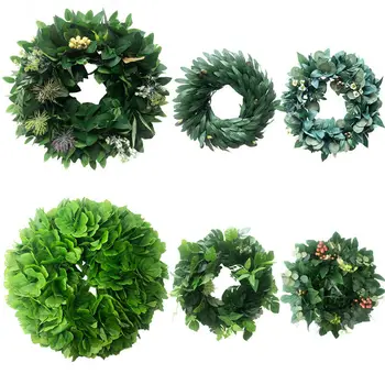 

New Artificial Plants Rattan Ring Olive Branch Wreath Leaf Garland Home Decor