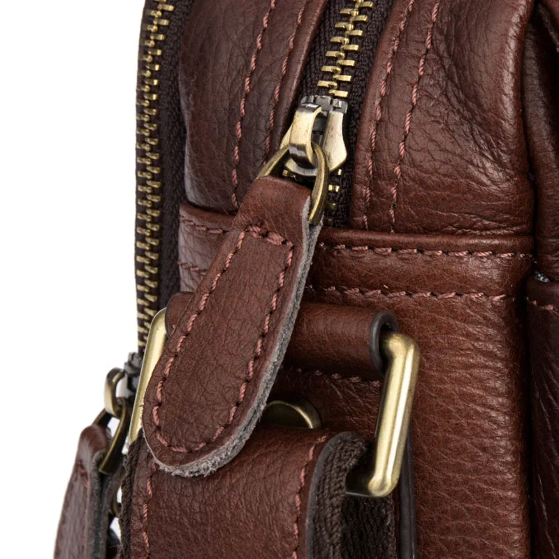 AETOO Casual leather shoulder bag oblique shoulder bag male bag wild first layer of leather oblique shoulder bag female