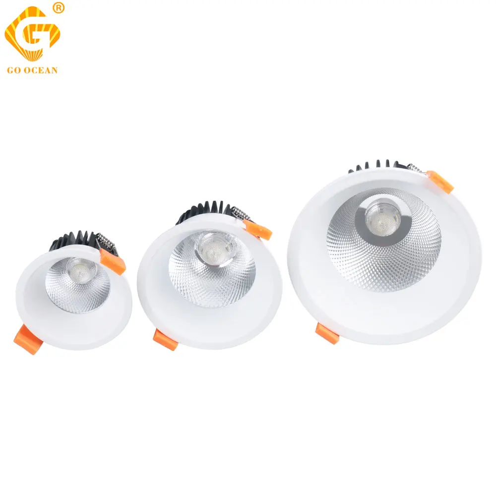 

Round Led Lamp 220V 12V 7W 12W 18W Recessed LED Downlight Dimmable Ceiling Panel Down Light White Kitchen Bedroom Bathroom