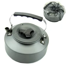1.1L Portátil Supervivencia Acampar Al Aire Libre Cafetera Tetera Hervidor de Agua De Aluminio