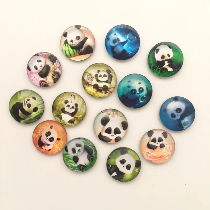Бесплатная доставка (14 шт./лот) Kawaii Panda магнит на холодильник из хрустального