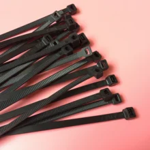 Xingo 370mm Self locking Nylon Cable Zip Ties 100pcs Plastic Cable Zip Tie UL Rohs Approved Loop Wrap Bundle Ties Black & White self tie front wrap tee