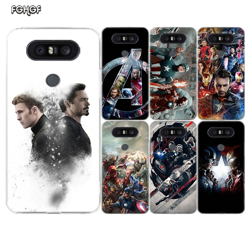 Miracle Avenger Painted Pattern Soft Rubber Case For LG K8 K10 2018 2017 Q8 Q7 Q6 G6 G7 G5 G4 V40 V30 V20 V10 Cover |