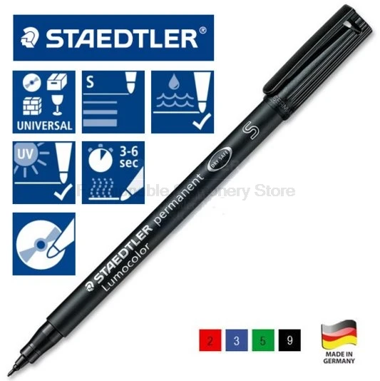 

4pcs STAEDTLER 313S Colored Art Marker Pen Oil Ink Marker Stationery Office School Supplies Quick-drying Waterproof Markers Pen