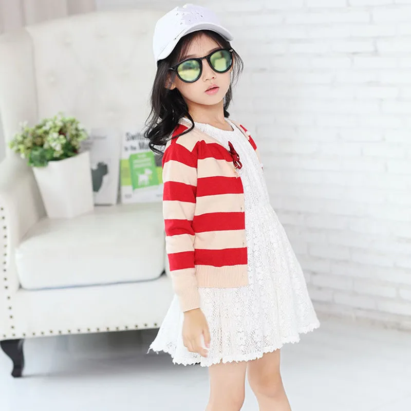 Кардиган вязаный в полоску для девочек 3 8 лет|girls cardigan sweater kids|knit kidskids knit |