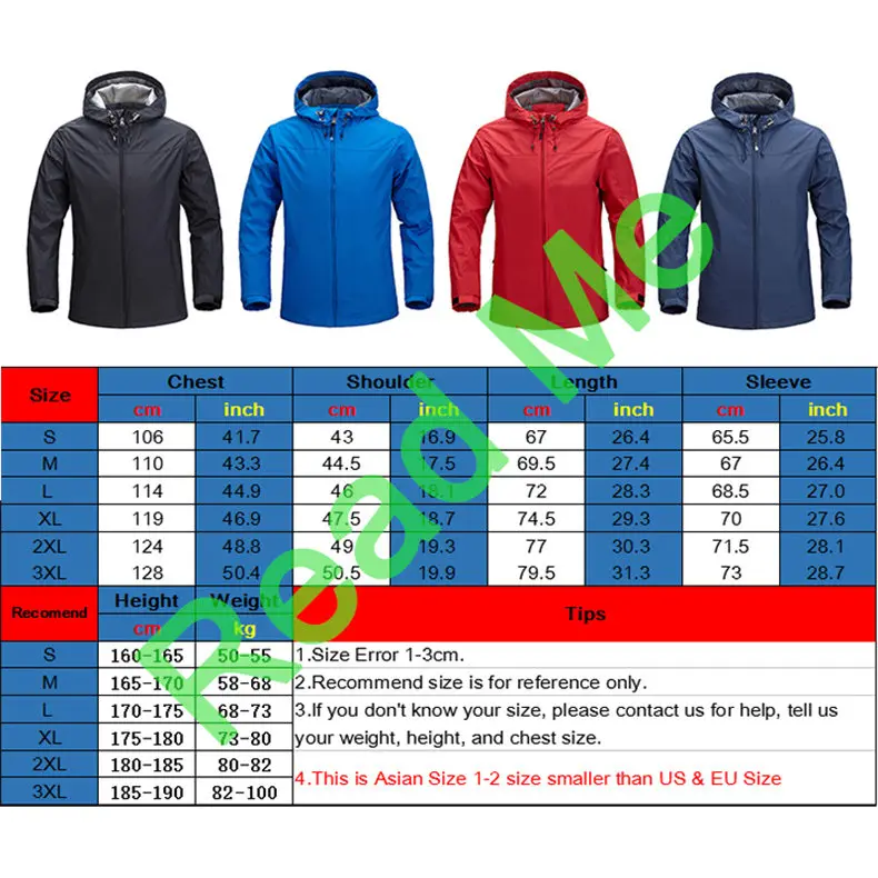 Spring Jacket Men 2019 Windbrear Jacket Male Coats Hooded Mens Jacket Brand Sports Windproof Waterproof Outwear Zipper Pockets S 0