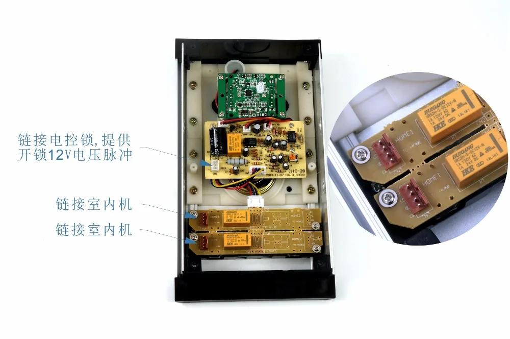 Discount 4.3 Inch 1V10 Indoor  Monitor Wired Intercom Video Door Phone 5
