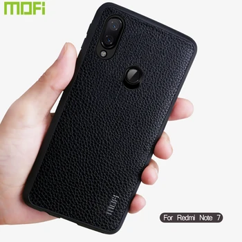 

For Xiaomi Redmi Note 7 Pro Case Mofi For Xiaomi Redmi Note 7 Case Leather Back Cover Business Redmi 7 Case Note 7 Pro Cover