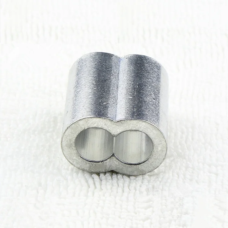 M1.0 M1.2, figure 8 hole aluminum sleeve steel wire rope cover tighter lifting rigging hardware