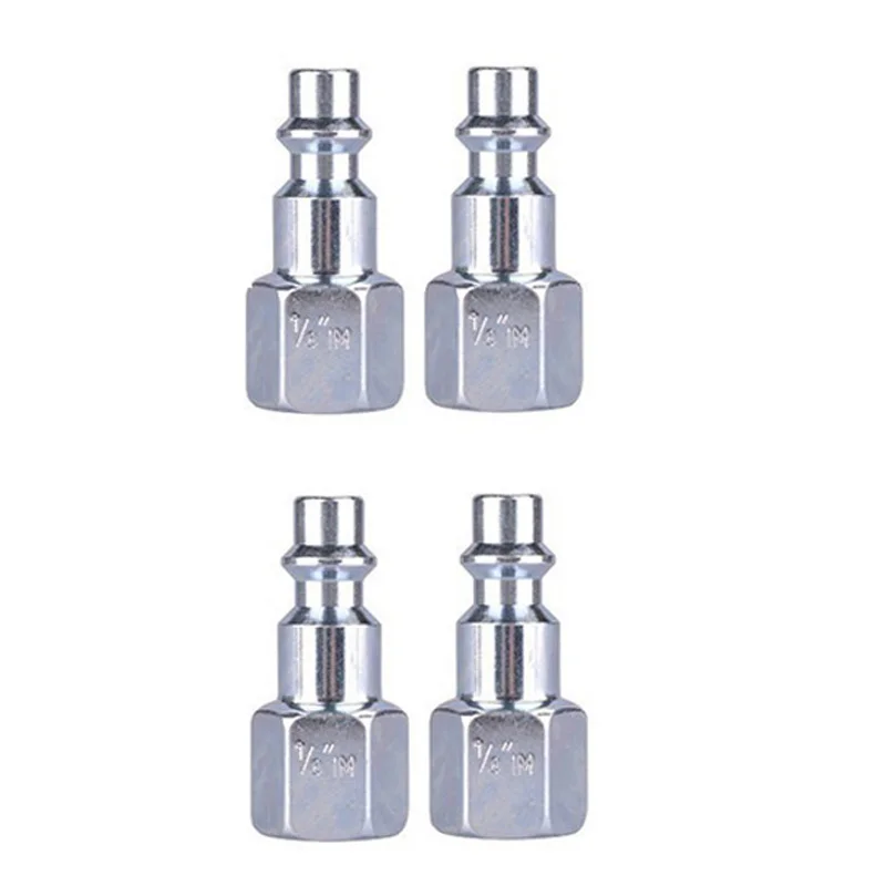 

Air Quick Coupler Hose Connector Plug Iron Fittings Tools 1/4" NPT Attachment Parts Accessories 12pcs