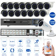 OWSOO Полный 720 P 16CH AHD DVR комплект 16 шт. 1500TVL наружная камера безопасности Система ИК CCTV камера HDMI цифровой видеорегистратор Onvif комплект США