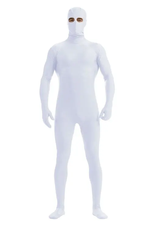 Мужской боди Zentai с отверстиями для глаз унисекс спандекс лайкра открытые глаза