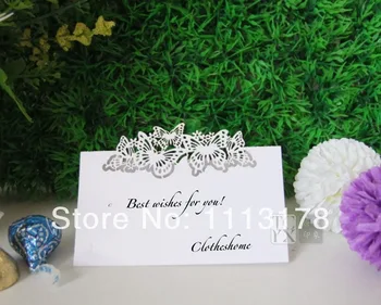 

wedding table card seat card Decorations Party place card name card hollow personalized 38pc001