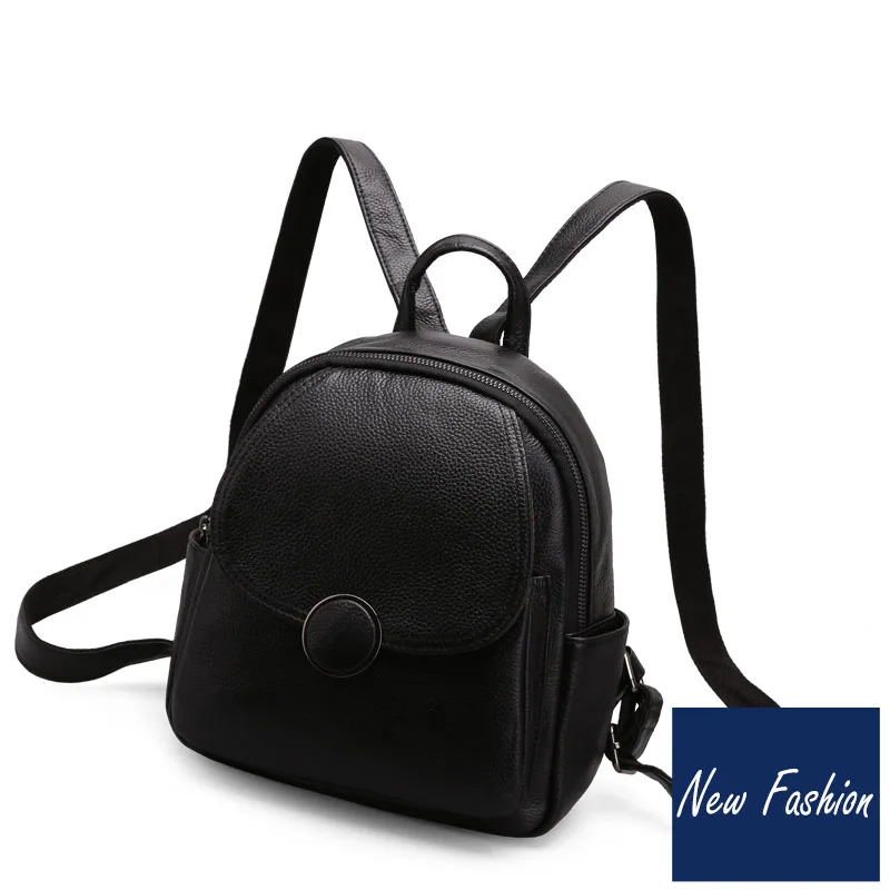 

Trendy trendy three-dimensional design genuine Leather backpack for everyday use simple and simple Genuine Leather travel bag